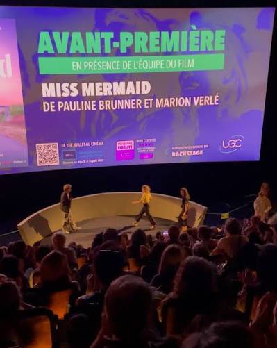 avant première du film miss mermaid en partenariat avec le site www.queues-de-sirene.com